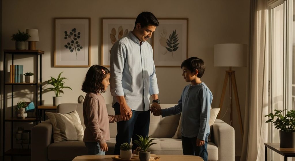 En una separacion con quien se quedan los hijos: documentos y cuaderno escolar para organizar custodia y acuerdos familiares en México